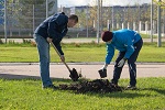 Работники Калининской АЭС заложили Сад Памяти в Удомле