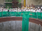At power unit No. 1 of the Kursk NPP-2, one of the most important pre-start-up technological operations is pouring the safety systems onto an open reactor