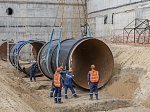На площадке сооружения Курской АЭС-2 начали монтировать самый большой по диаметру среди всех АЭС России трубопровод