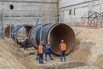Building of the largest diameter pipeline among all Russian NPPs has been started at the Kursk NPP site
