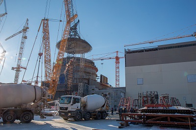 At the construction site of the Kursk NPP-2, they have completed the installation of the dome part of the inner containment of the first power unit 