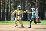 Пожарные-добровольцы Белоярской АЭС умеют тушить огонь за секунды