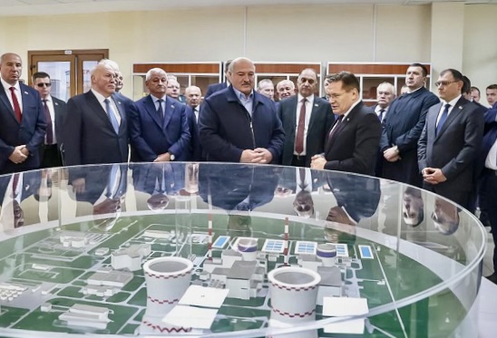 Alexander Lukashenko, President of the Republic of Belarus, and Alexey Likhachev, Rosatom Director General, visited Belarus NPP