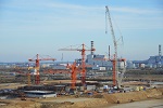 На площадке сооружения Курской АЭС-2 начались работы по армированию фундаментной плиты первого объекта системы основной охлаждающей воды блока №1 - здания блочной насосной станции 