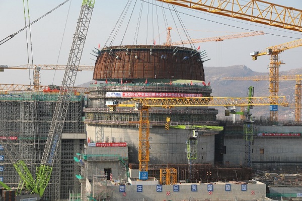 На энергоблоке №8 АЭС «Тяньвань» (Китай) установлена нижняя часть купола ВЗО