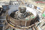 The reactor shaft wire frame has been installed at the Kursk NPP-2 2nd power unit