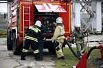 Персонал Курской АЭС и пожарные МЧС в ходе учений успешно отработали профессиональные навыки противопожарных действий