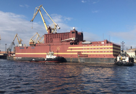 The world's only floating power unit (FPU) “Akademik Lomonosov” takes the sea