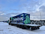 На стройплощадку энергоблоков №7 и 8 Ленинградской АЭС доставлено первое крупногабаритное оборудование
