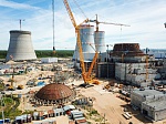 На площадке Ленинградской АЭС-2 завершена сварка купола внутренней защитной оболочки здания реактора энергоблока №2