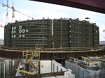 На площадке Курской АЭС-2 завершился монтаж первого яруса внутренней защитной оболочки реактора энергоблока №1
