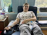 Нововоронежские атомщики сдали кровь в рамках благотворительной акции «Помоги делом» 