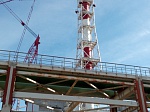 Ленинградская АЭС: на стройплощадке энергоблока №1 завершен монтаж одного из самых высоких объектов - вентиляционной трубы 