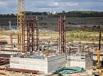 На площадке сооружения Курской АЭС-2 начали бетонирование перекрытия надземной части здания турбины энергоблока №2