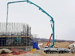На площадке Курской АЭС-2 досрочно завершено бетонирование фундаментной плиты блочной насосной станции энергоблока №2