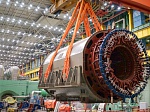 A new generator stator has been installed at its designed place at the Kalinin NPP 1st power block