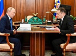  Президент РФ Владимир Путин провёл рабочую встречу с главой Росатома Алексеем Лихачёвым