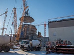 На стройплощадке Курской АЭС-2 завершен монтаж купольной части внутренней защитной оболочки первого энергоблока