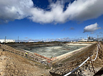 At the construction site of the Leningrad NPP, a foundation pit is ready for the construction of the reactor building of the new PWR-1200 power unit No. 7