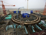 На энергоблоке №2 Курской АЭС-2 начат монтаж первого яруса внутренней защитной оболочки реактора