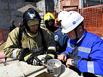 На площадке сооружения Курской АЭС-2 прошли тренировочные пожарно-тактические учения 