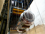 The stator of the most powerful turbine generator in Russia was mounted at the site of the Kursk NPP-2 under construction 