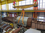 На энергоблоке №2 Калининской АЭС на штатное место установлен новый статор генератора