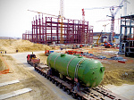 На площадку сооружения Курской АЭС-2 доставлен последний, четвертый парогенератор для энергоблока №1