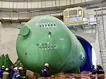 At power unit No. 2 of Kursk NPP-2, which is under construction, all four steam generators were installed in the design position
